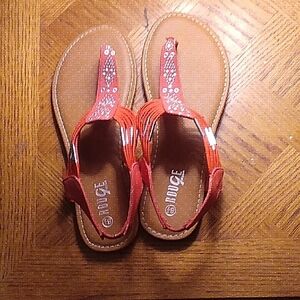 Goodlookind Womans OrangSandals